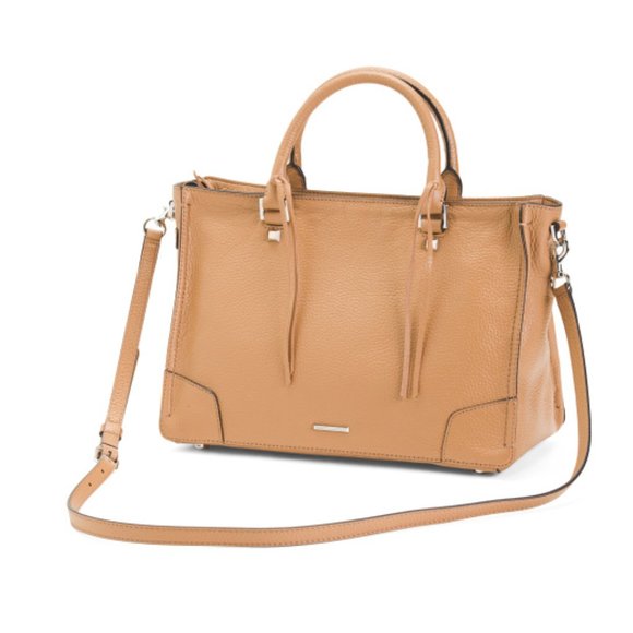 LAST | regan pebbled leather satchel tote | - Picture 3 of 15